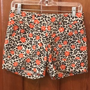 Banana Republic Leopard/Flowered Shorts Size 0